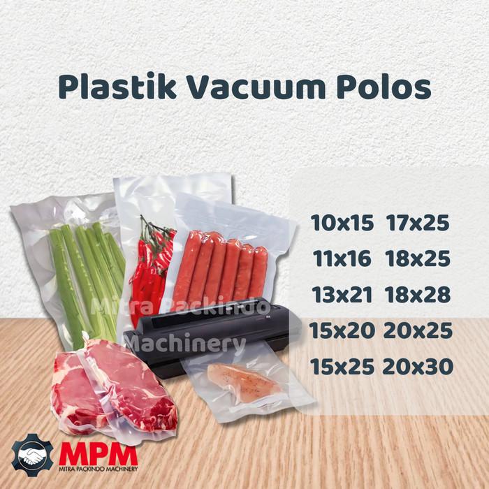Gambar Plastik Vacuum Bag POLOS Kemasan Makanan Frozen Food Vakum Sealer Banyak Ukuran - 15x25cm LCL dari Mitra Packindo Machinery undefined Tokopedia