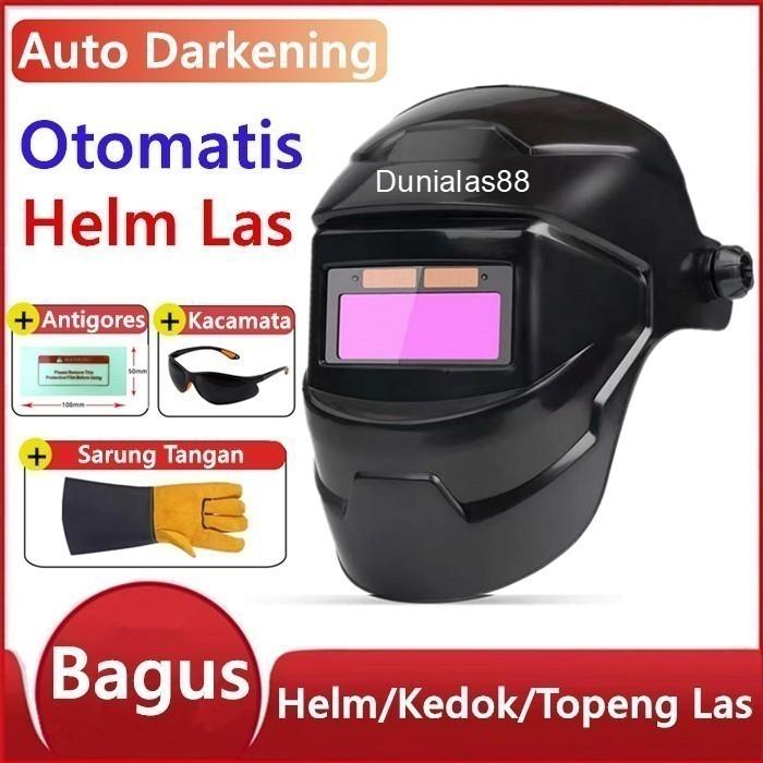 Gambar Helm Las Otomatis Kedok Kacamata Las Auto Dark Welding Helmet safety - Helm dari Dunia Las 88_NEW undefined Tokopedia