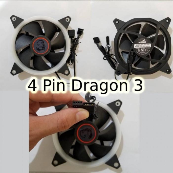 Gambar MSI Addressable RGB ARGB Fan RGB Two Ball Bearing 12cm Fan - 4 Pin Dragon 3 dari Teknody undefined Tokopedia