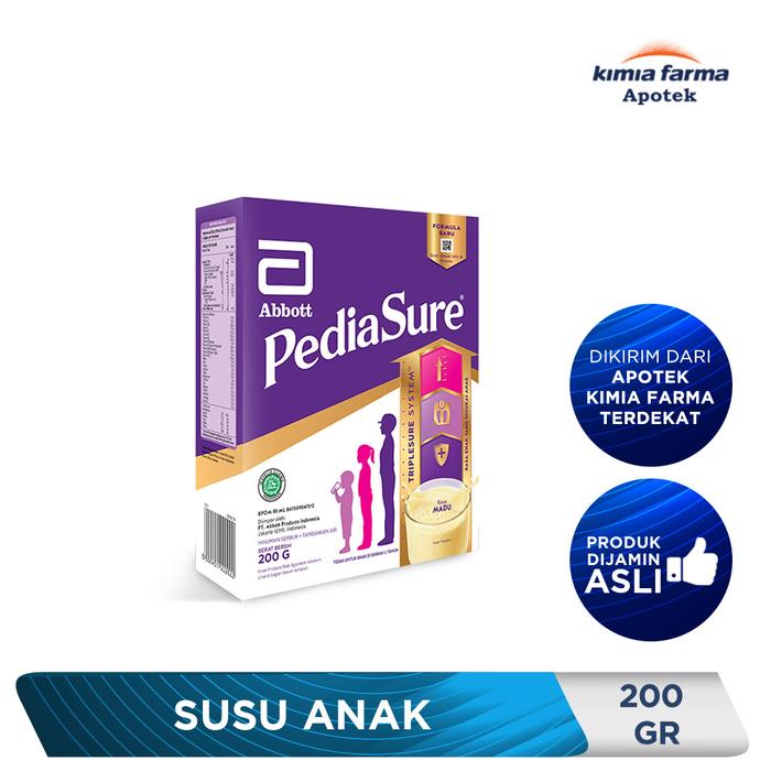 Gambar PEDIASURE TRIPLESURE MADU 200 GR / SUSU ANAK / KIMIA FARMA dari Kimia Farma Apotek Official undefined Tokopedia