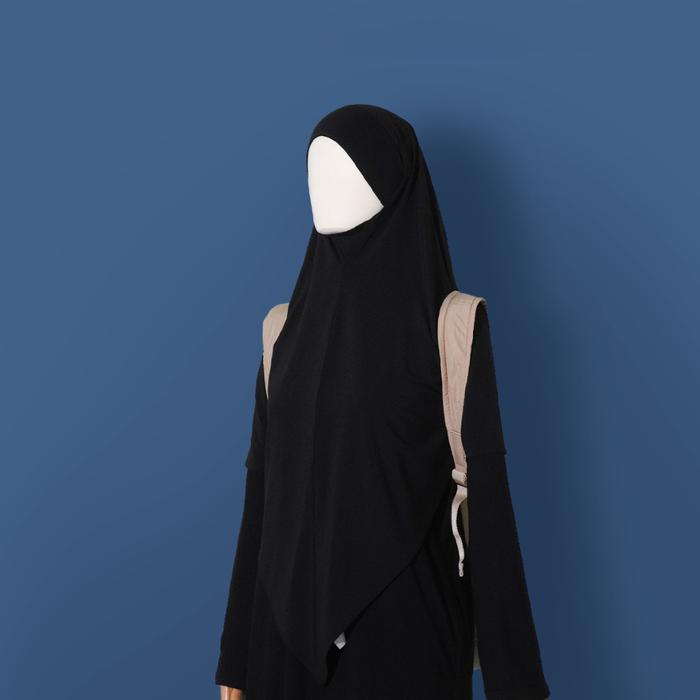 Gambar Nusseyba Arabella Khiban Bahan Jersey Ity Khimar Bandana Syari Muslimah - Black dari NusseybaID undefined Tokopedia