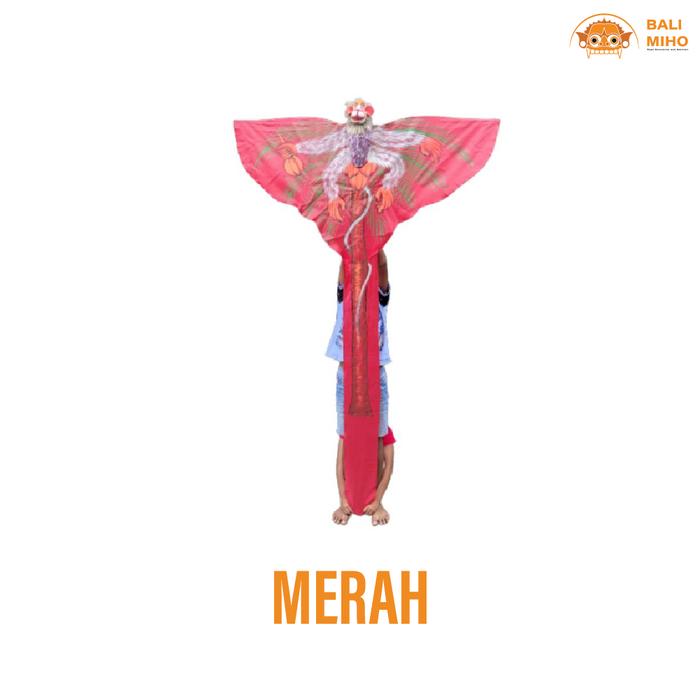 Gambar LAYANGAN MONYET/LAYANG LAYANG UNIK/LAYANGAN KERA/LAYANGAN BALI/LAYANGAN 3 DIMENSI/LAYANGAN LIPAT - Minako Official - Bali Living - Merah dari Minako Official undefined Tokopedia