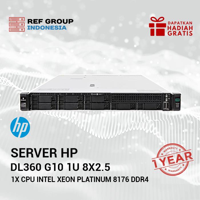 Gambar Server HPE DL360 G10 Gen10 1U 8x2.5" 1x CPU Intel Xeon Platinum 8176 DDR4 -Include CPU-CTO- |GARANSI 1 Tahun dari PT REF GROUP INDONESIA undefined Tokopedia