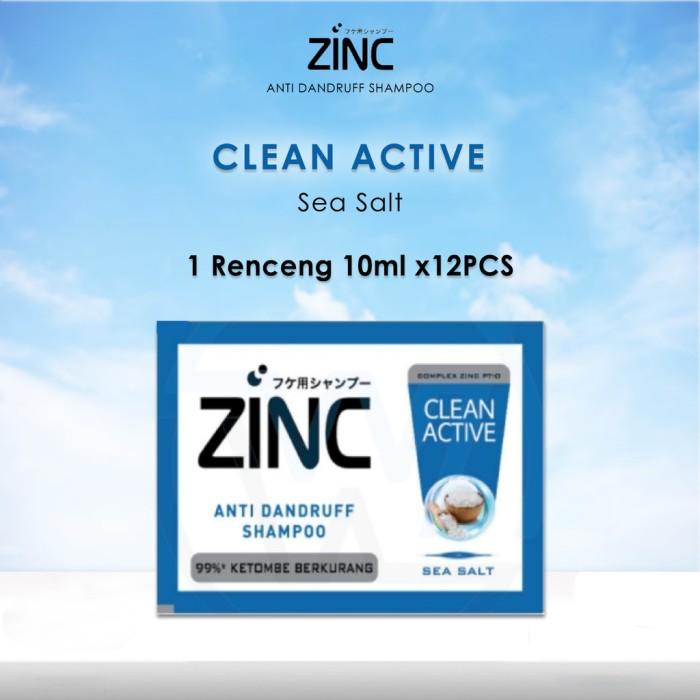 Jual [12 SACHET] Zinc Shampoo Anti Dandruff Sachet 1 Renceng x10ml ...