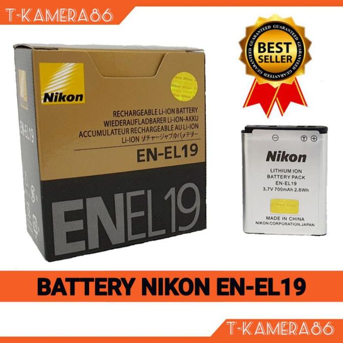 Jual Baterai EN-EL19 For Nikon Coolpix S2500 S2600 S2700 S2800