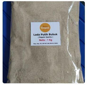 Gambar Lada Putih Bubuk 1Kg Pekanbaru dari barrenstoree undefined Tokopedia