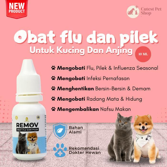 Gambar REMOV Obat Flu Dan Pilek Kucing Dan Anjing 10ml dari Cutest Pet Shop undefined Tokopedia