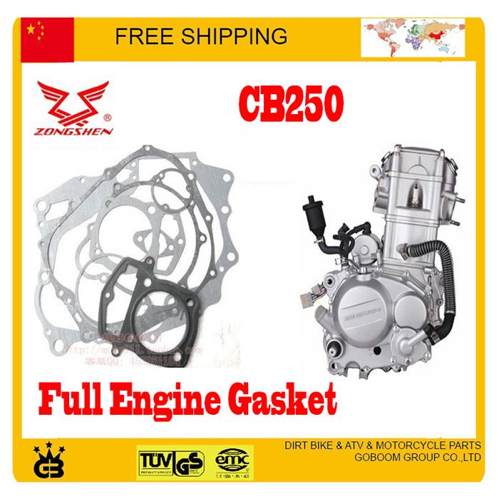 Jual zongshen 250cc CB250 water cooled engine gasket loncin gasket
