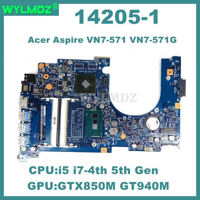 Jual 14205-1 Motherboard For Acer Aspire VN7-571 VN7-571G Laptop