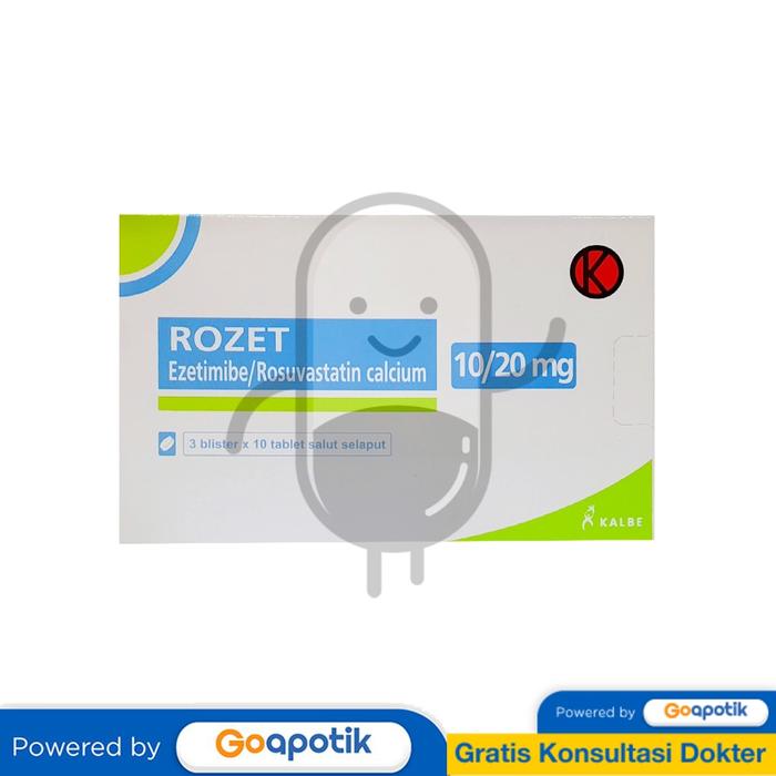 Gambar ROZET 10/20 MG BOX 30 TABLET dari Apotek Al-Fatih By GoApotik undefined Tokopedia