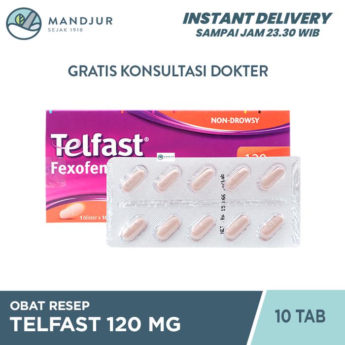 Gambar Telfast 120 Mg 10 Tablet / Rhinitis Alergi / Urtikaria dari Apotekmandjurofficial undefined Tokopedia