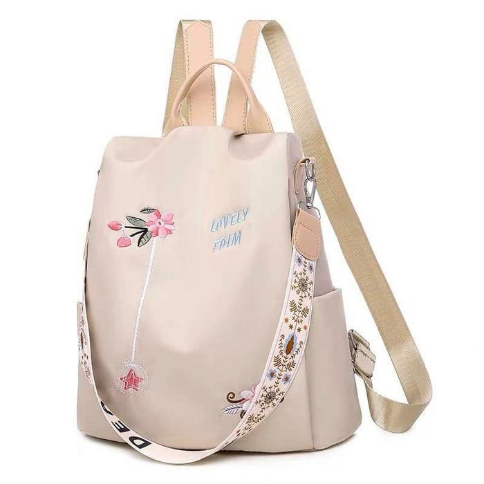Gambar TAS RANSEL BELIZA IMPORT TA229C3 WANITA TERMURAH TERBARU KEKINIAN - Beige dari Grosir Impor undefined Tokopedia