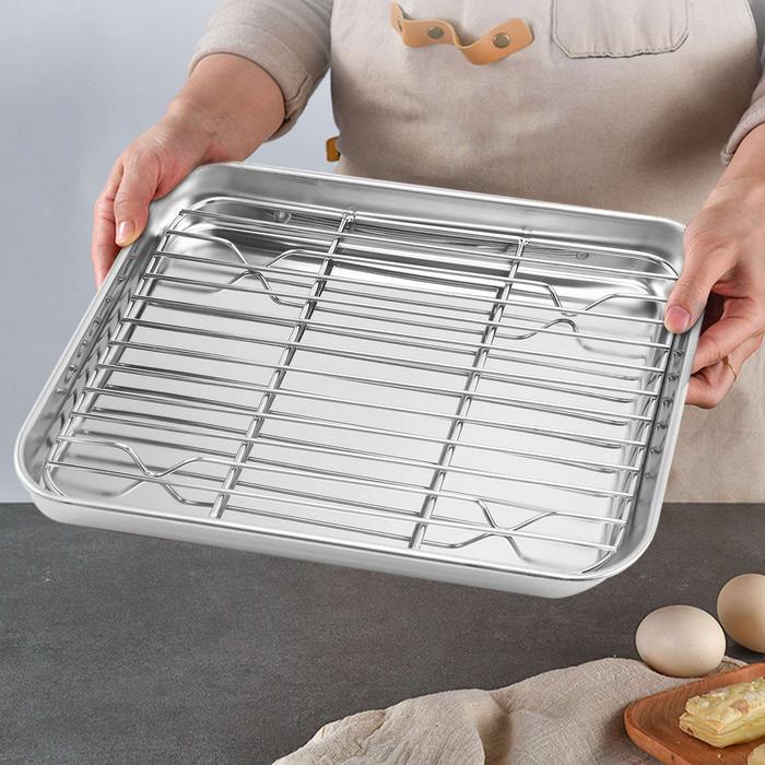 Jual Inch Toaster Oven Tray and Rack Set, Small Stainless Steel