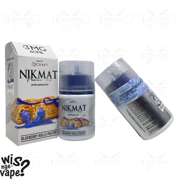 Gambar Stok Baru Nikmat V2 Blueberry Rolls Pastry 60ml - Liquid Rcraft x Vapes Aby - 3mg dari yusuf204 undefined Tokopedia