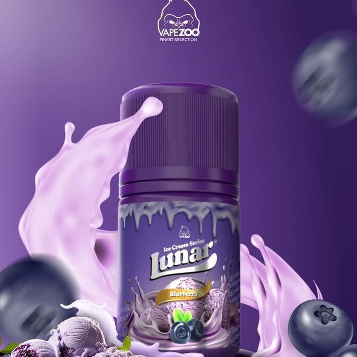 Gambar Stok Baru LUNAR ICE CREAM BLUEBERRY FREEBASE 60ML BY VAPE ZOO E-LIQUID - 3mg dari yusuf204 undefined Tokopedia