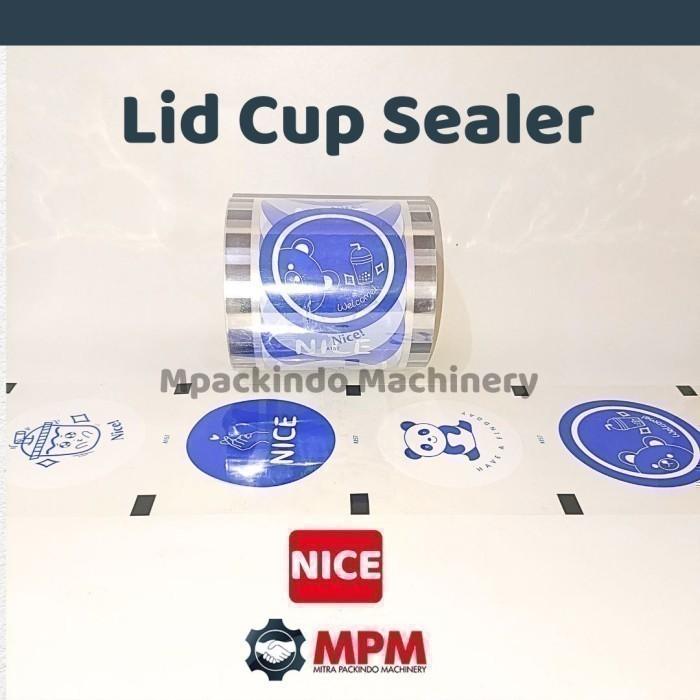 Gambar Plastik Lid Cup Sealer Drink Putih Motif 4in1 / Tutup Gelas Seal Cup - Nice dari Mpackindo Machinery undefined Tokopedia