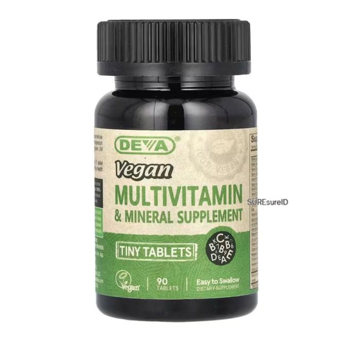 Gambar Deva Vegan Multivitamin & Mineral Supplement 90 Tablets dari SUREsureID undefined Tokopedia