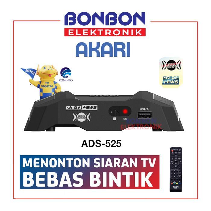 Gambar Akari Set Top Box ADS-525 Digital TV Receiver STB DVB-T2 + EWS ADS525 - Unit Only dari SmartElectro Store undefined Tokopedia