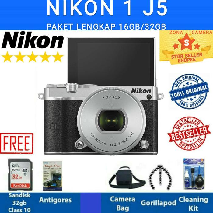Nikon J5 Nikon J5 Kit 10-30mm Vr Wifi Original Paket Lengkap