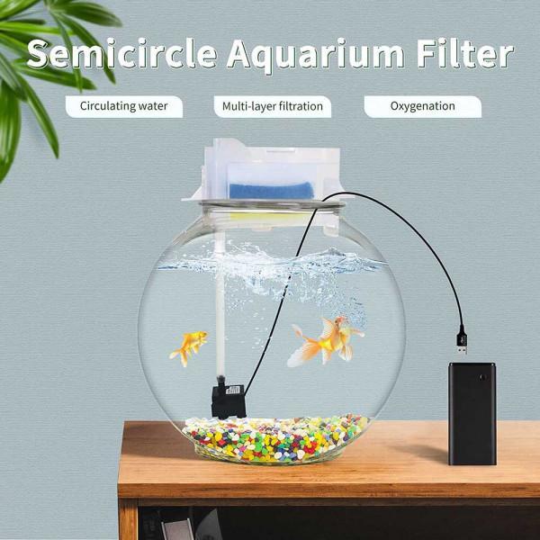 Gambar Filter Aquarium Bulat Fish Bowl 3 Stage Sponge Se circular - S Plus Pompa dari Siantar JayaMart undefined Tokopedia