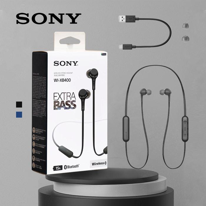 Jual Sony Earphone WI-XB400 Wireless In-Ear Extra Bass Headset