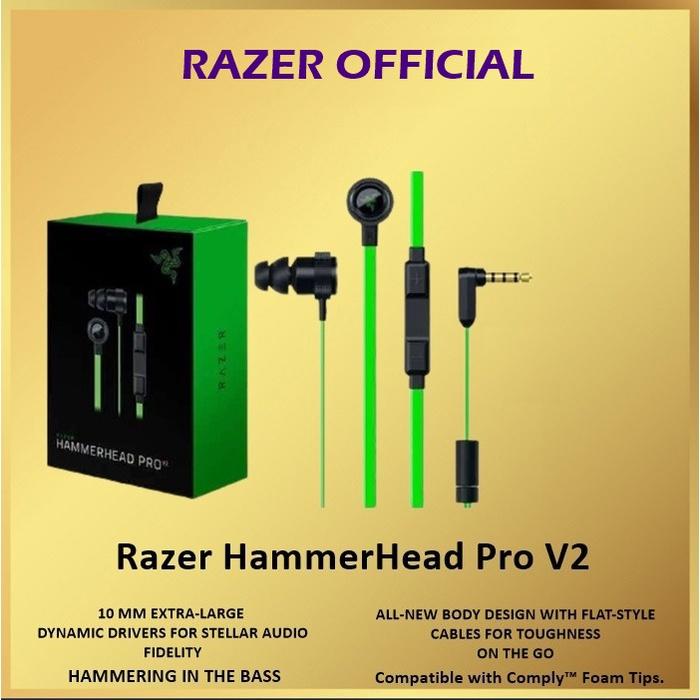 Earphone Razer Hammer V2 Jual Razer Hammerhead Pro V2 Earphone