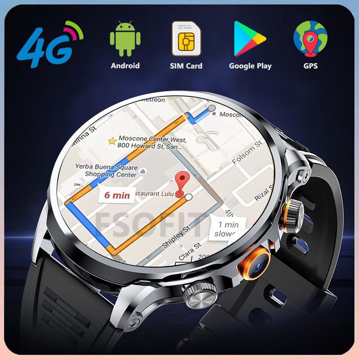 Jual 3D 4G Network Smart Watch SIM Card Google Play