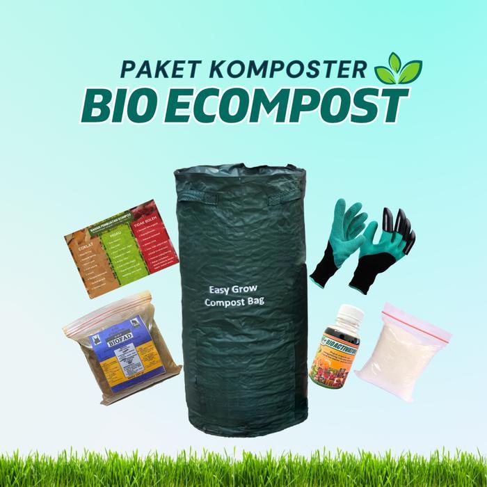 Jual Bio Ecompost 200 Liter Paket Komposter Lengkap Compost Bag Tas ...