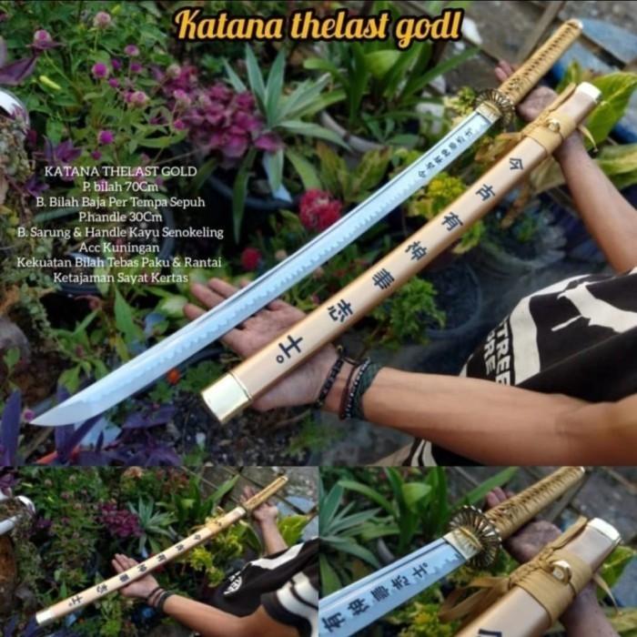 Gambar K4TANA SAMURAI SENI JEPANG BAJA PER PREMIUM - Cokelat - Cokelat - GOLD - GOLD - GOLD dari ELGON SWORDS SUKABUMI undefined Tokopedia