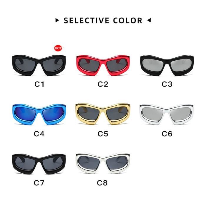 Gambar Terbaik Kacamata Retro LUNAR Kekinian Fashion Pria Wanita KACA MATA GAYA HIP HOP Sunglasses Vintage Anti UV400 Bingkai besar y2k steampunk steam punk korea style kpop perempuan cewek KUCING olahraga luar ruangan unisex cewe polarized - C4 BIRU dari awawcell undefined Tokopedia