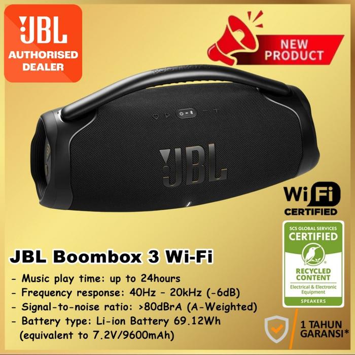 Jbl Boombox Wifi Portable Bluetooth Speaker Boombox3 Ip67 Powerful Sound  Boombox3 3wifi