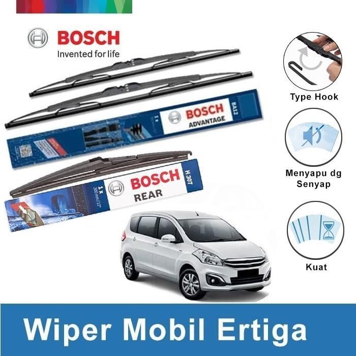 Gambar Bosch Advantage Wiper Sepasang Depan dan Belakang Mobil Suzuki Ertiga 21 & 14 Inci dan H307 - Warna dari BOSCH AUTOMOTIVE STORE undefined Tokopedia