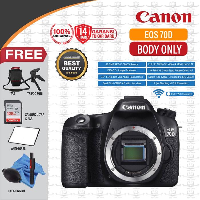 Jual CANON EOS 70D BODY ONLY DSLR DIGITAL CAMERA EOS 70 D Built
