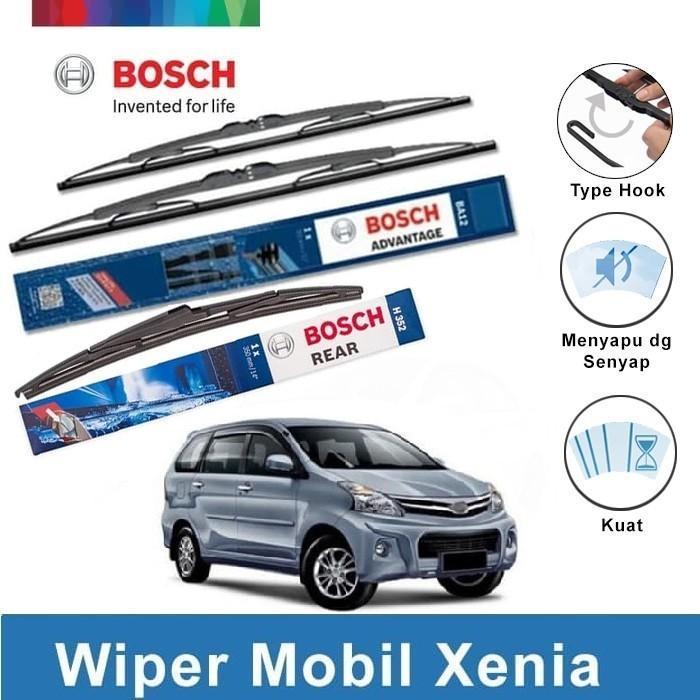 Gambar Bosch Advantage Wiper Sepasang Depan dan Belakang Mobil Daihatsu New Xenia 20 & 16 Inci dan H352 - Warna dari BOSCH AUTOMOTIVE STORE undefined Tokopedia
