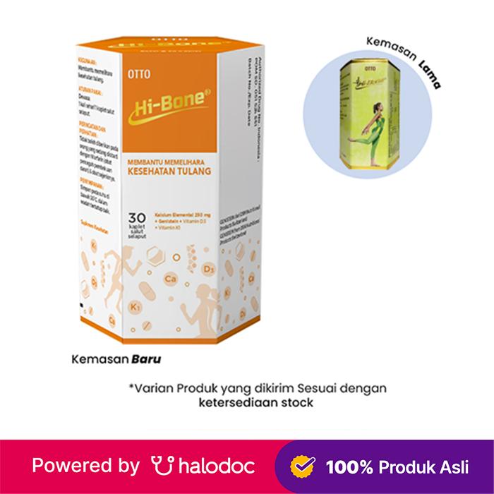 Gambar Hi-Bone 30 Kaplet - Vitamin Sendi,Tulang & Gigi - Halodoc dari Apotek Halomedika Kp Rambutan undefined Tokopedia