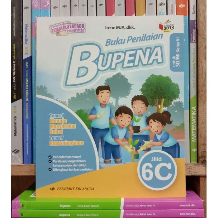 Gambar Buku Penilaian BUPENA jilid 6C dan 6D untuk SD / MI kelas 6 kurikulum 2013 revisi - 6C, B5 dari GALAXI BOOK undefined Tokopedia