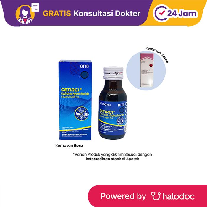 Gambar Cetirgi Sirup 60 ml - Obat Alergi - Halodoc dari Apotek Halomedika Kp Rambutan undefined Tokopedia