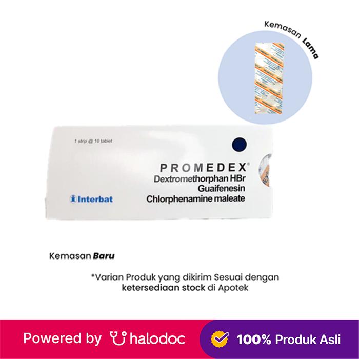 Gambar Promedex 10 Tablet - Obat Batuk & Flu - Halodoc dari Apotek Halomedika Kp Rambutan undefined Tokopedia