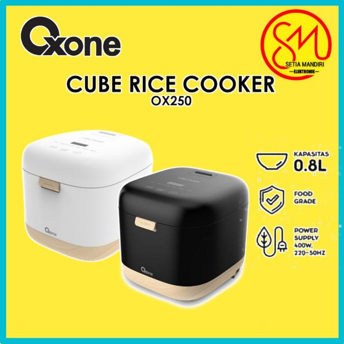Gambar OXONE OX250 Low Sugar Rice Cooker Mini 0.8 Liter Penanak Nasi Rendah Gula 5 in 1 - PUTIH dari Setia Mandiri Elektronik undefined Tokopedia