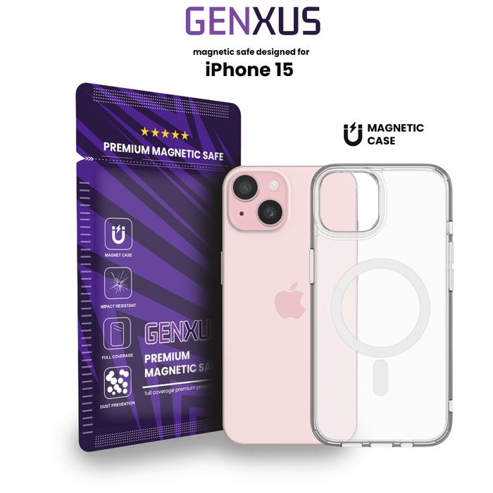 Gambar Genxus Magnetic Case Magsafe for iPhone 15 Clear Hybrid Bumper Casing Magnetik Support Wireless Charging Casing Clear 14 Plus 13 Pro Max 12 Pro Max 11 Pro Max X Xs Xr XsMax - X dari Genxus undefined Tokopedia