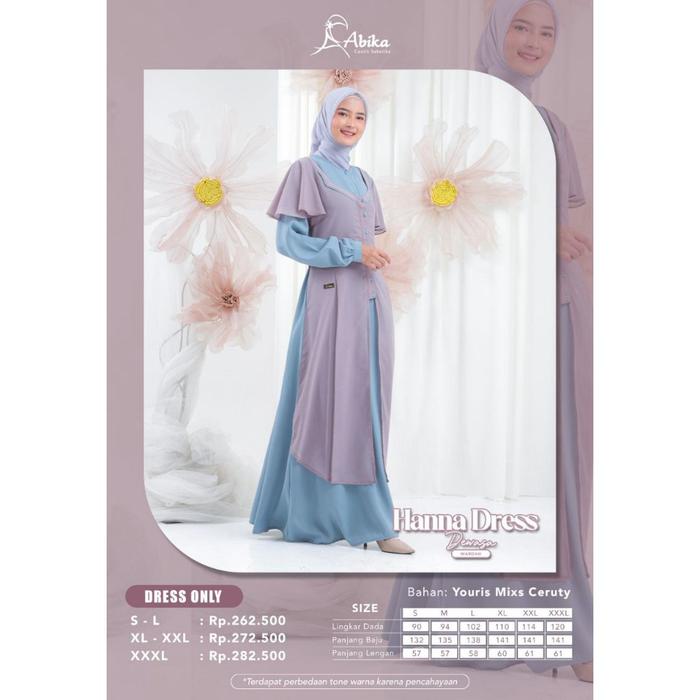 Gambar ABIKA HANNA DRESS MOM WARDAH - WARDAH, XL dari winda.butik undefined Tokopedia