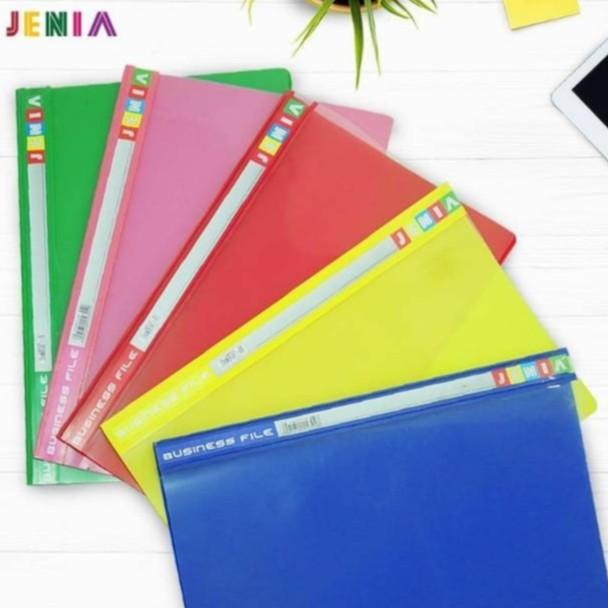 Gambar Business File Jenia F4 / Map Plastik Acco Kantong Folio - 1 pack isi 12 pcs - Putih dari Cotama Stationery undefined Tokopedia