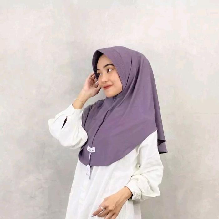 Gambar [SIZE M] Bergo Dzevada Instan Original by Kenan - SMOKE dari Aruna.ofc undefined Tokopedia