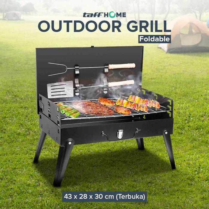 Gambar Digap Alat Panggang Arang Foldable BBQ Outdoor Grill Stove Portable - HWSK77 - Hitam dari DIGAP Indonesia undefined Tokopedia