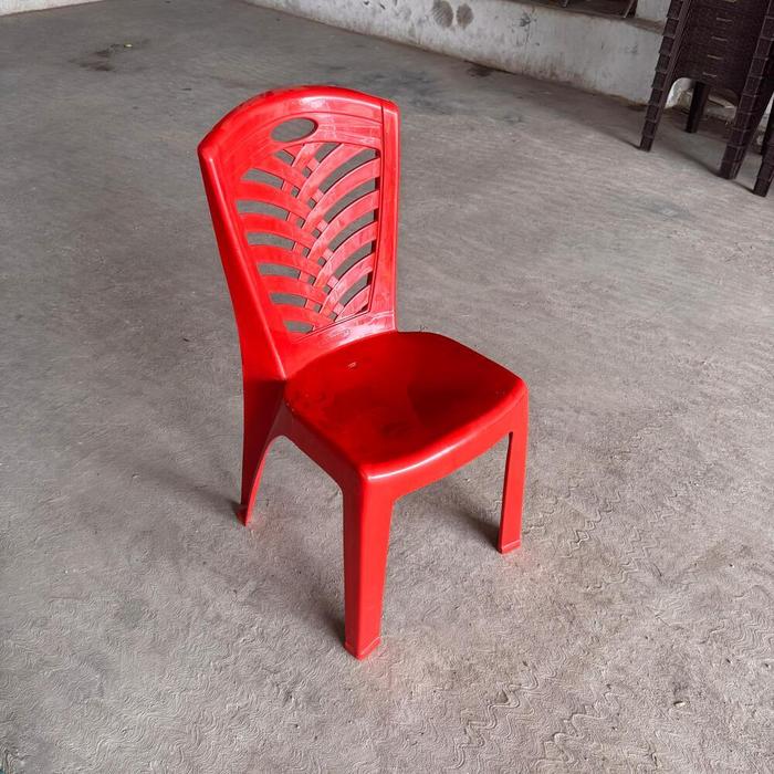 Gambar (KARGO) NAPOLLY BIG 209 - Kursi Plastik Sandaran / Bangku Plastik Kondangan / Kursi Hajatan / Plastik Chair Rapat / Kursi Acara / Kursi Santai Outdoor / Bangku Teras Taman - Merah Glossy dari ARKATA STORE undefined Tokopedia
