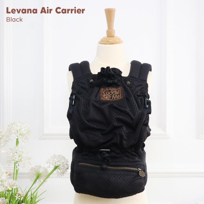 Gambar CuddleMe Gendongan Bayi Levana Neo & Levana Air Carrier Aman Nyaman NewBorn sd 2 Tahun - SSC SNI - Solid Black dari Cuddleme Enilate undefined Tokopedia