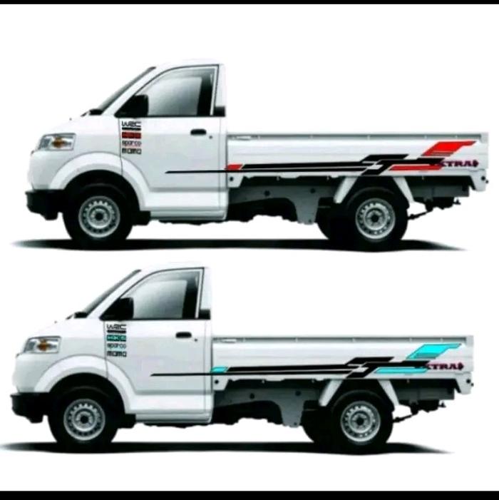Gambar Stiker Mobil Bak Terbuka Pick Up Suzuki APV L300 GRANDMAX Terlaris sctiker list granmaxx avp l 300 Car - hitam merah, 1pcs sebelah dari Ts TOKO STCIKER undefined 4 Tokopedia
