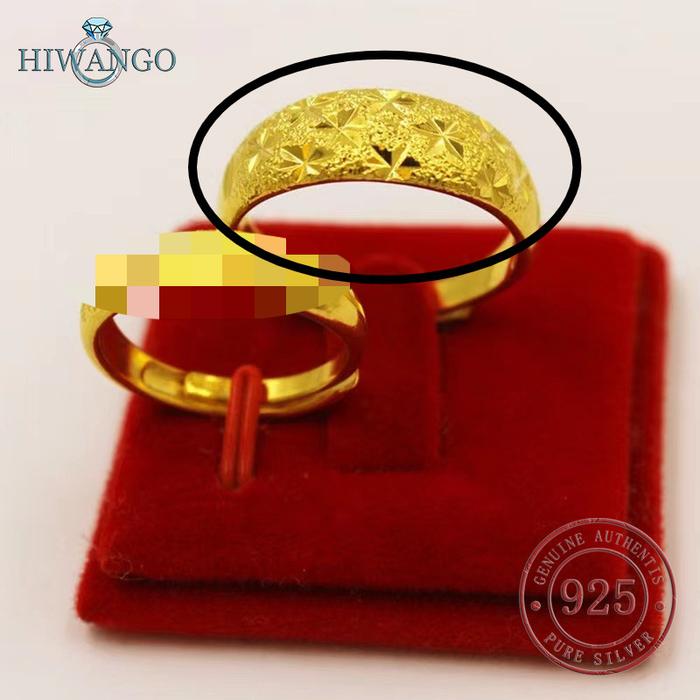 Gambar HIWANGO Cincin Emas Fashion Pasangan - Pria 7mm, Dapat disesuaikan dari HIWANGO undefined 2 Tokopedia
