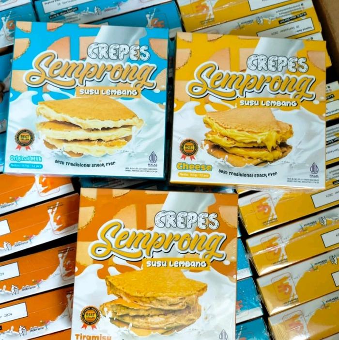 Gambar CREPES SEMPRONG LEMBANG ASLI ISI 12 PCS RASA COKLAT dari Maya Snack Wonosobo undefined Tokopedia