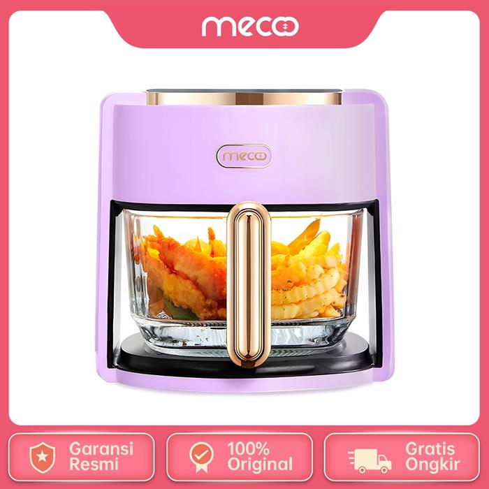 Gambar Mecoo Most Aesthetic Transparan Air Fryer 650 Low Watt 5L SNI Hemat Listrik & Anti Jeglek Mesin Penggorengan Tanpa Minyak Oven Listrik Kado Pernikahan - Transparan Lilac 5L dari mecoo.id undefined Tokopedia